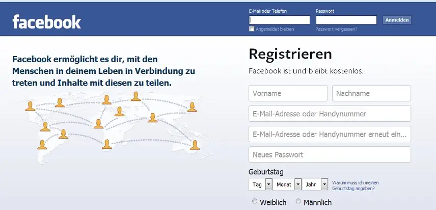 Vorsicht: Betrug bei Facebook möglich.
