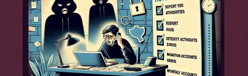 Schritte, die man unternehmen sollte, wenn man Opfer eines AnyDesk Betrugs geworden ist.