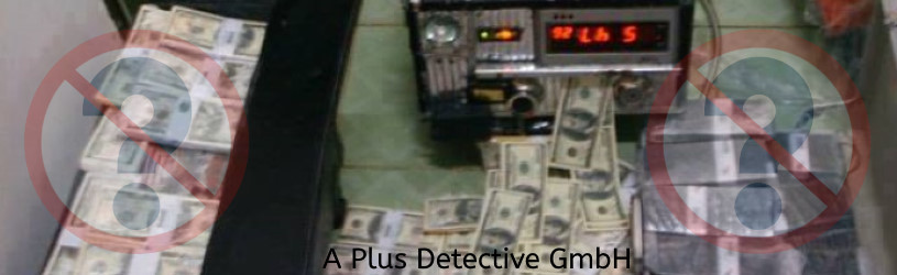 Vermeintliche Geldreinigungsmaschine eines Betrügers
