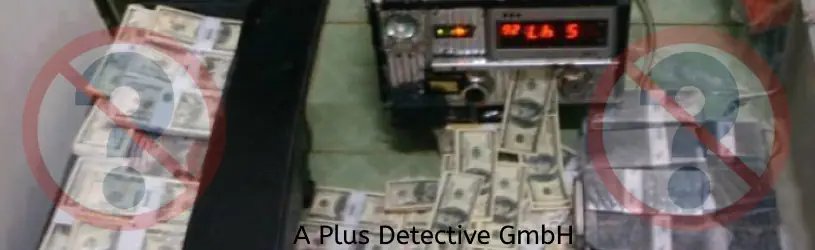 Der Trickbetrüger besitzt angeblich Millionen, aber trotzdem soll man das eigene Geld nutzen um ihm zu helfen Vermeintliche Geldreinigungsmaschine eines Betrügers