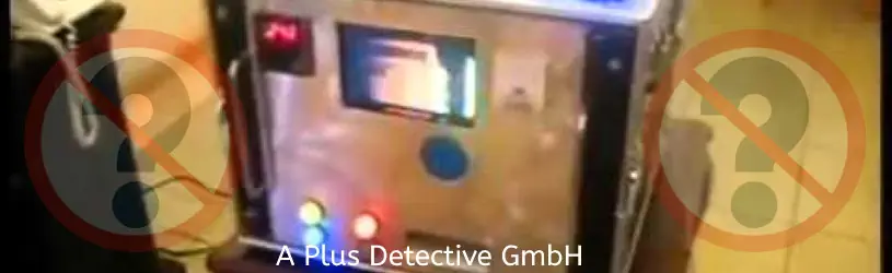 Technisches Equipment einer angeblichen Sicherheitsfirma. Technisches Equipment von Trickbetrügern.