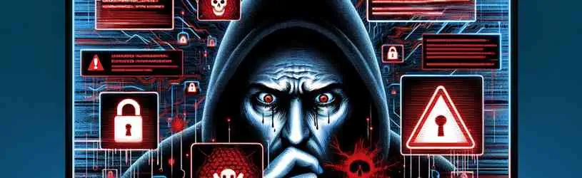 Illustration der Risiken nach der Installation von Fernzugriffssoftware.