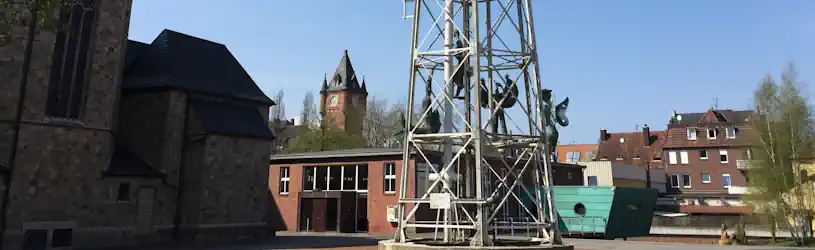 Detektive ermitteln in Gronau, hier ein typisches Bild aus dem Stadtbild.