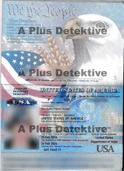 Ein echter amerikanischer Ausweis.
