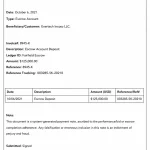 Escrow Betrug Dokument