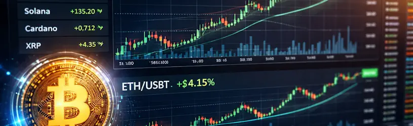 Fake Gewinnkurve bei Bitcoin-Betrug