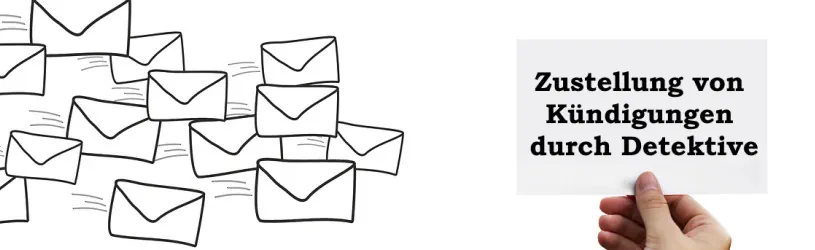 Zustellung einer Kündigung mit Nachweis des Zugangs durch Detektive