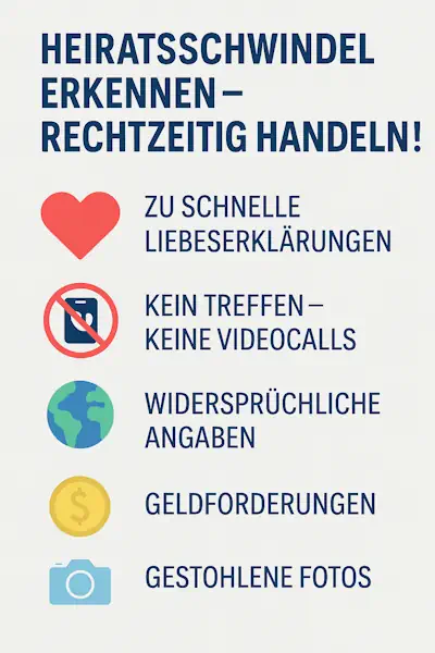 Heiratsschwindel erkennen