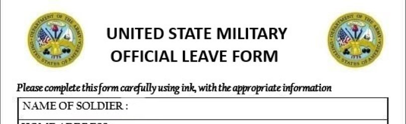 Gefälschter Antrag der US_Army auf Urlaub des US-Soldaten in Syrien