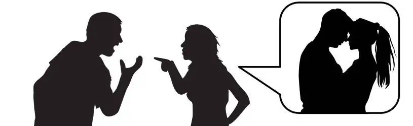 Streit durch Misstrauen in der Beziehung.