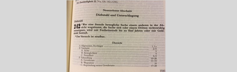 §242 StGB bei Mitarbeiterdiebstahl