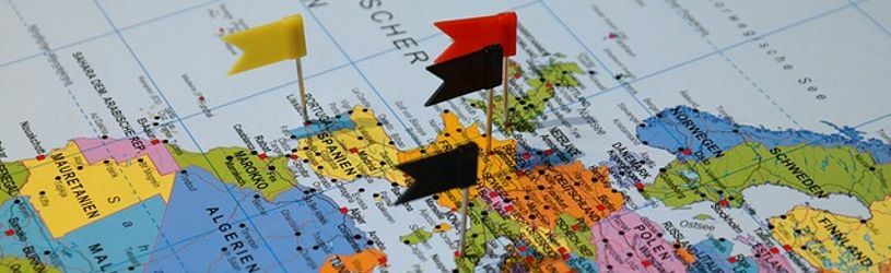 Personensuche weltweit dargestellt anhand eine internationalen Karte