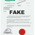 Gefälschtes Dokument eines Heiratsschwindlers