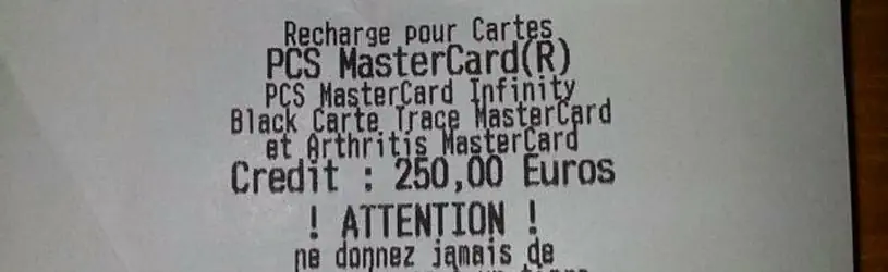 Vorsicht: Betrug mit Zahlung per PCS Mastercard